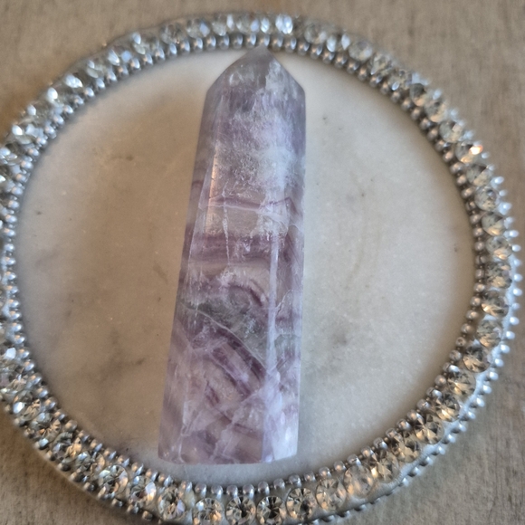 Natural Fluorite Crystal Point Obelisk Tower #F - Picture 6 of 8